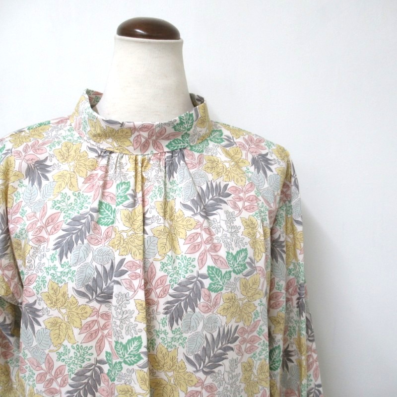 J.Sloane  LIBERTYロールカラーブラウス /OFF2 【日本製】